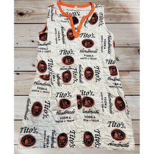 Titos Handmade‎ Vodka Austin Texas Dress Size Large Pocketonfront Beach Vacation